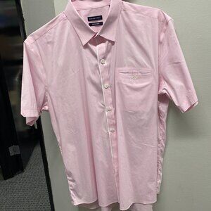 Zachary Prell Men's‎ Pink Dress Shirt Short Sleeve Size XL